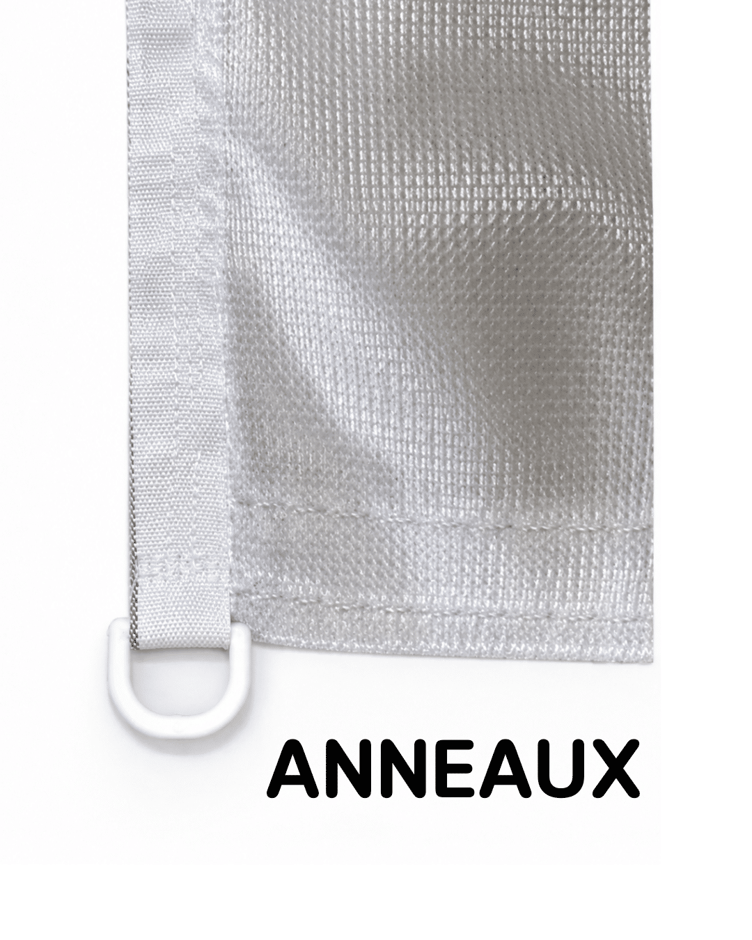mon-drapeau -Anneaux sur ganse - finitions